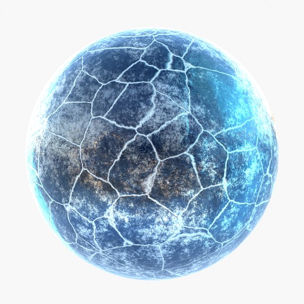 Cracked ice material 3D model