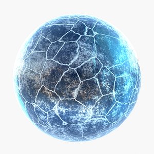 Cracked ice material