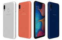 Samsung Galaxy A20e All Colors Low Poly