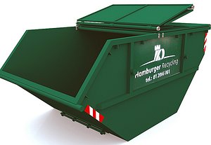 trash container dumpster 3d model