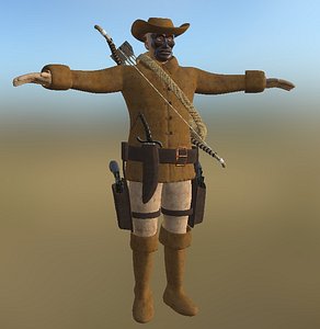 3D cowboy pbr