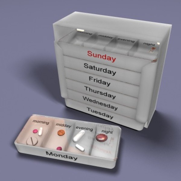 pillbox pill 3d max