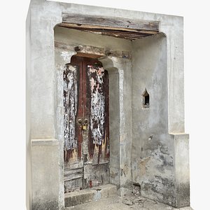 Chinese style rural house gate 3d scan 3D