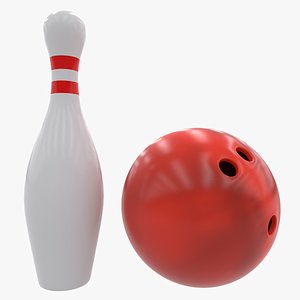 Bowling Pin and Ball