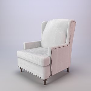 chair wingback charles 3D model