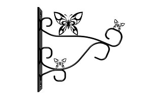 Plant hanger bracket butterfly 3D