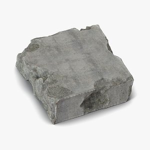 Concrete Rubble 6 3D Model