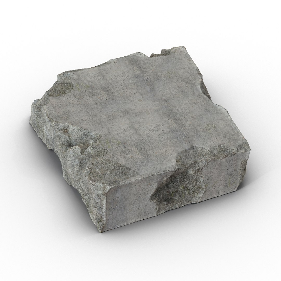Concrete Rubble 6 3D Model 3D model preview