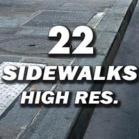 22 Sidewalks Textures collection ---------- High Resolution