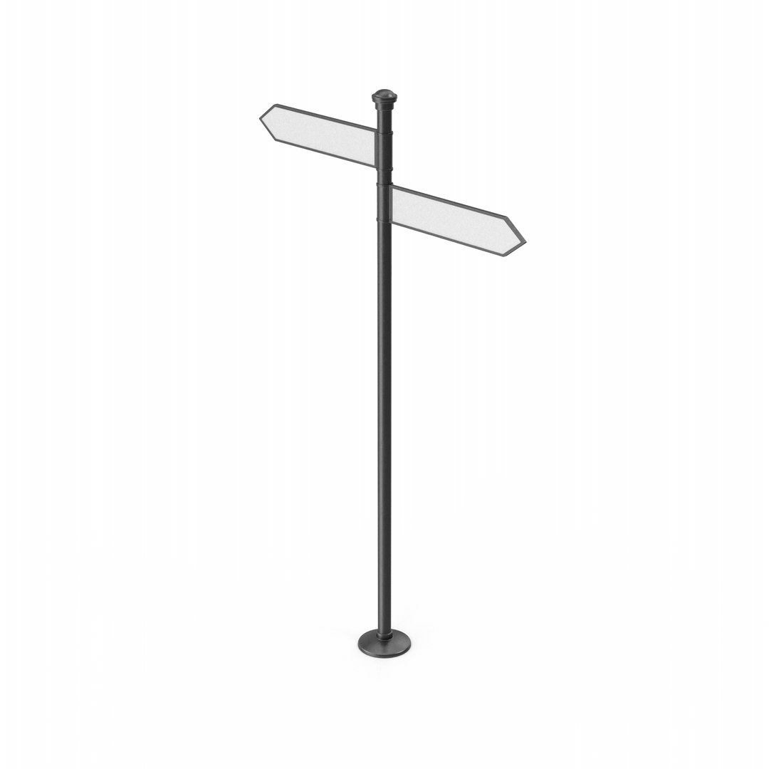 Crossroad Signpost 3D - TurboSquid 1952456