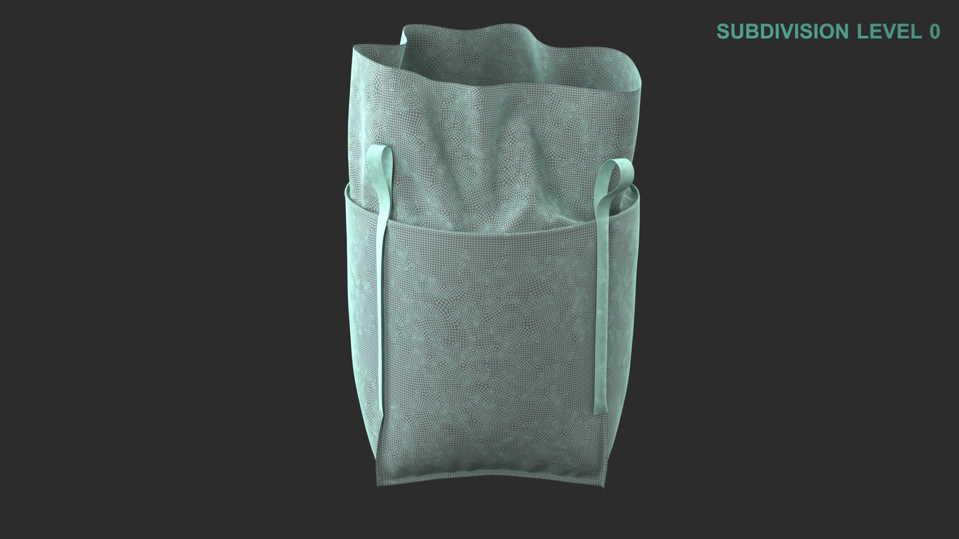 Bulk Bag model https://p.turbosquid.com/ts-thumb/4I/GZx3oM/6Y/wireframe0008/jpg/1680848471/1920x1080/fit_q87/6ad821aa5c8c70c3a0f2ece56818b1222be81ed2/wireframe0008.jpg