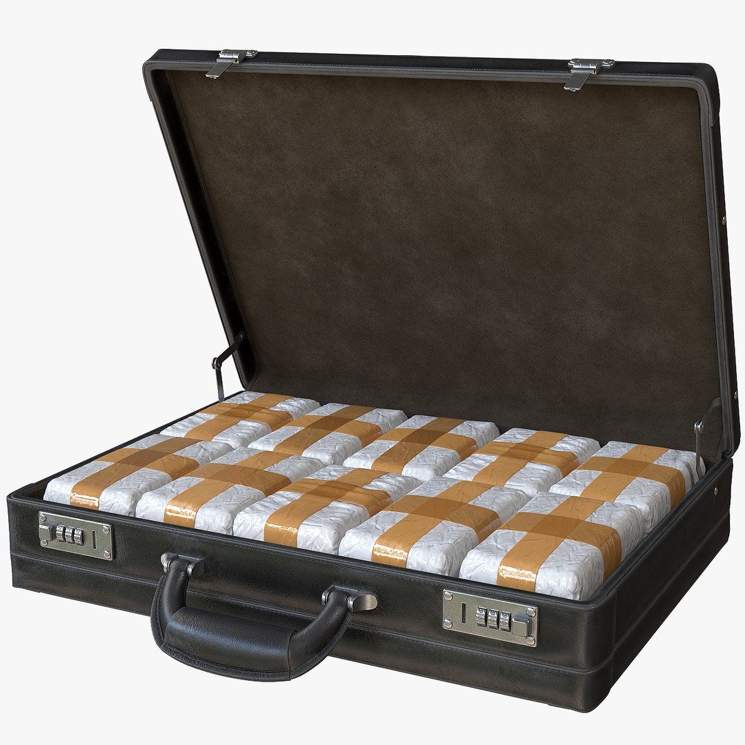 Briefcase drugs 3D model TurboSquid 1304145