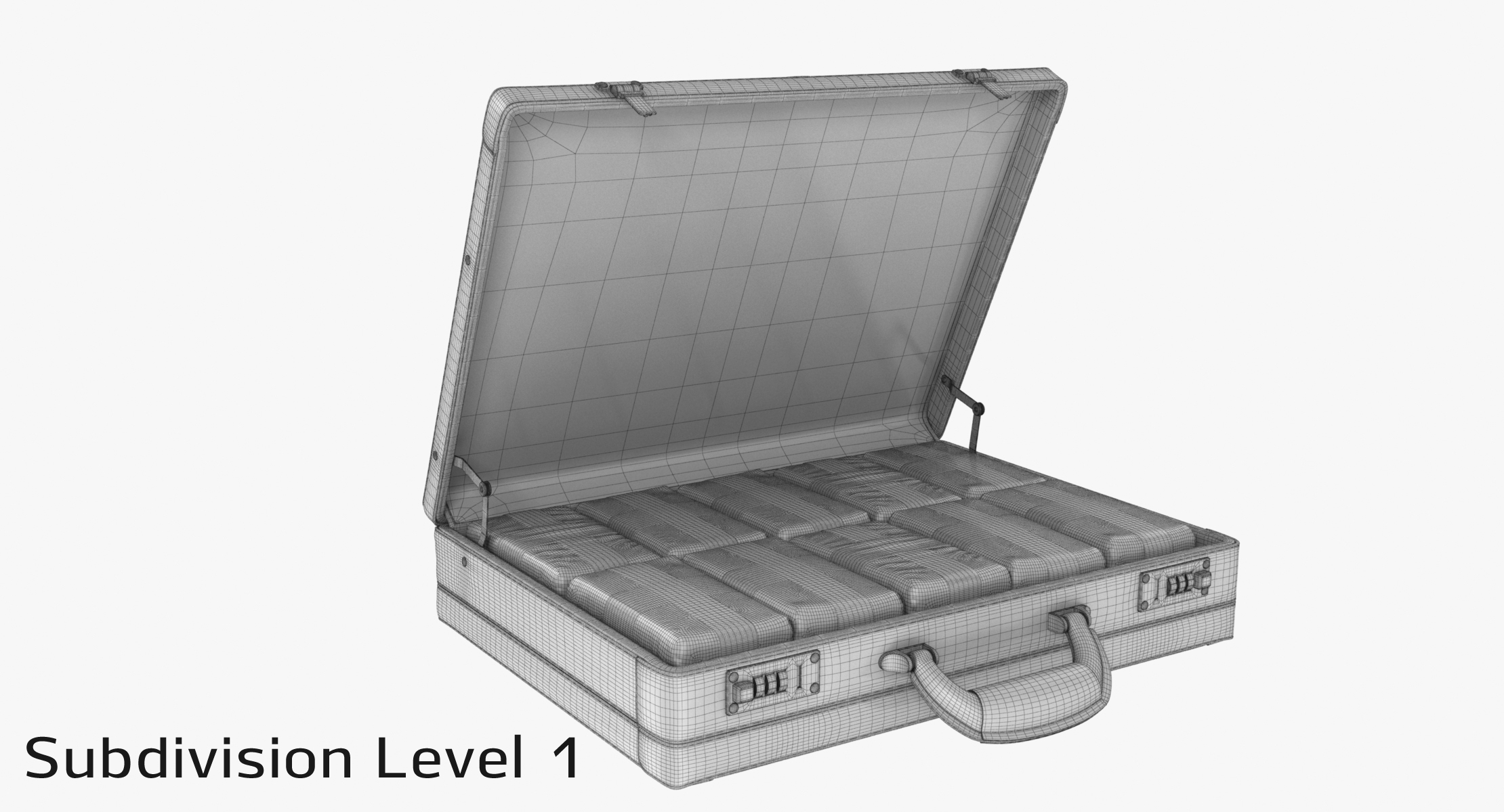 Briefcase drugs 3D model TurboSquid 1304145