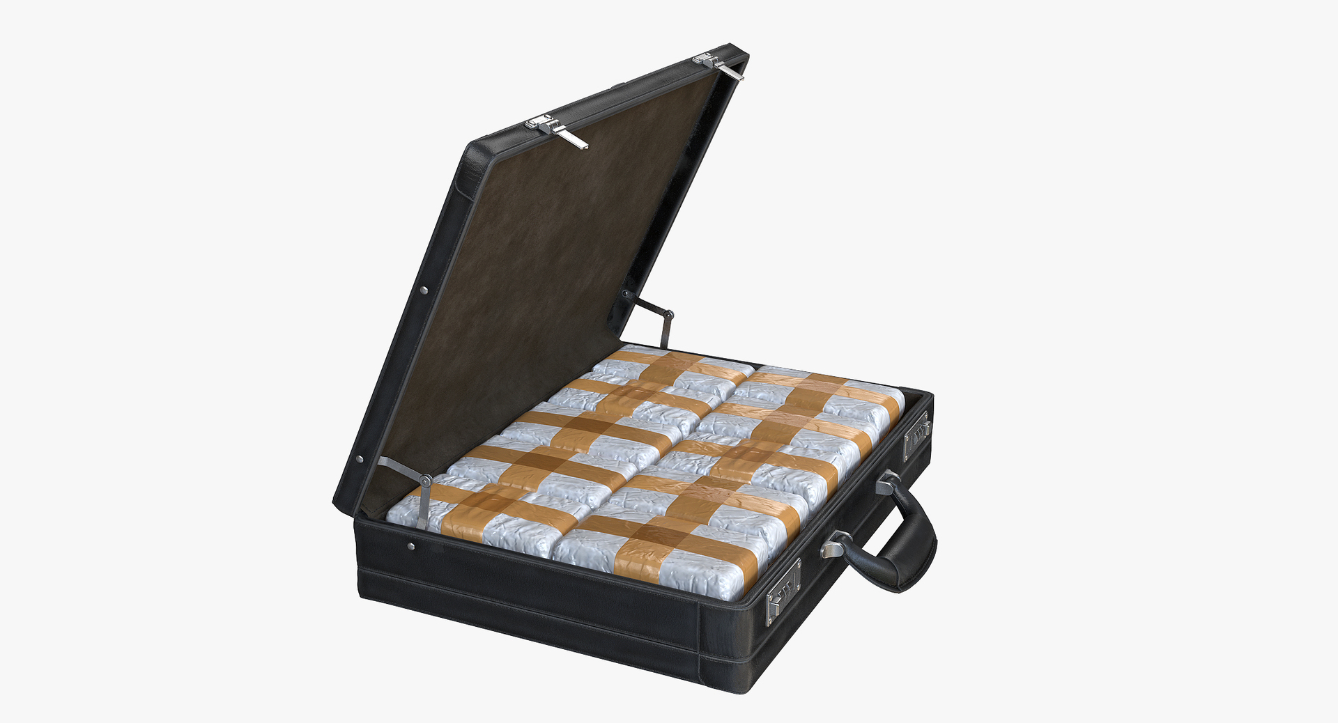 Briefcase drugs 3D model TurboSquid 1304145