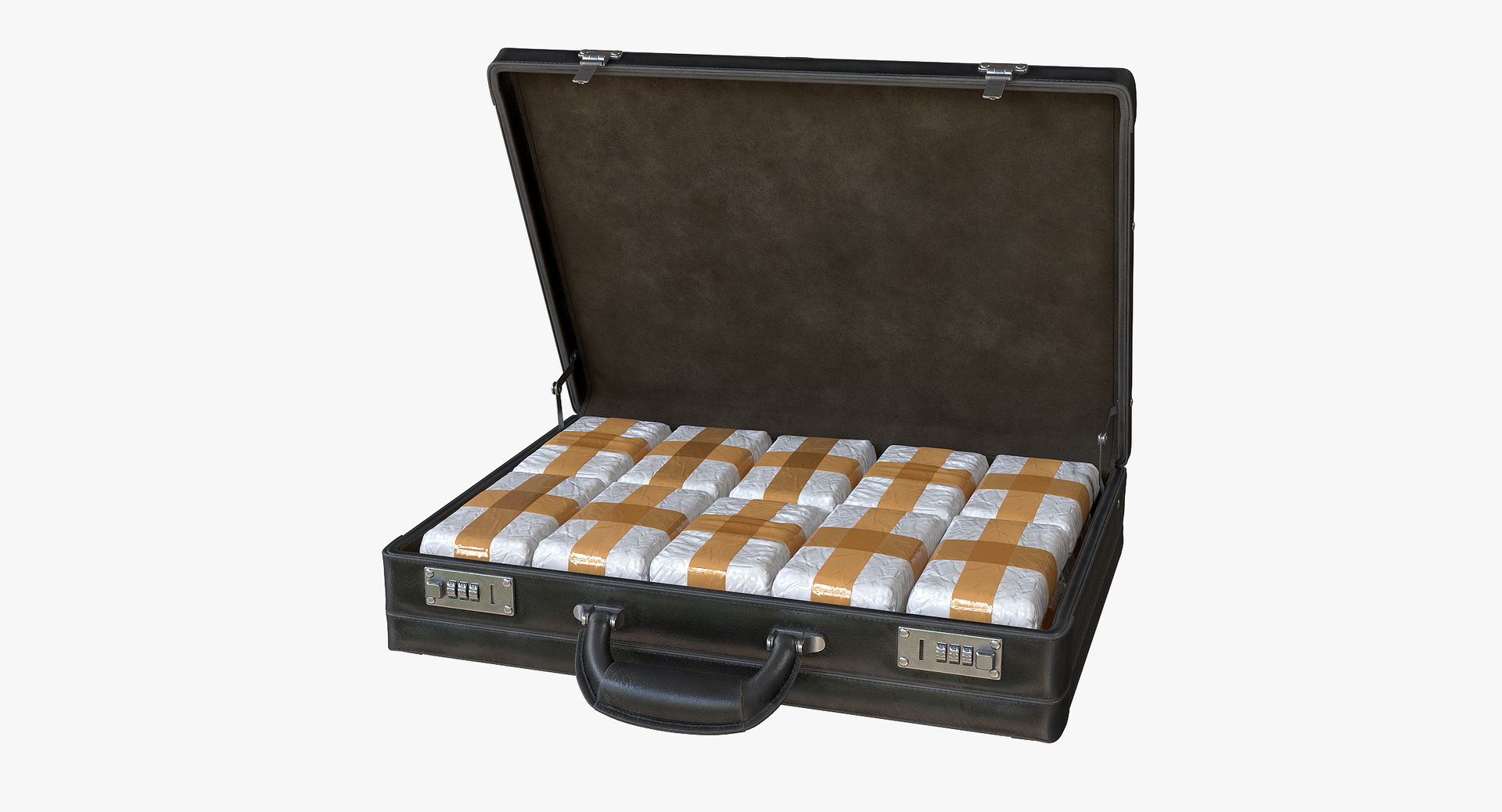 Briefcase Drugs 3D Model TurboSquid 1304145