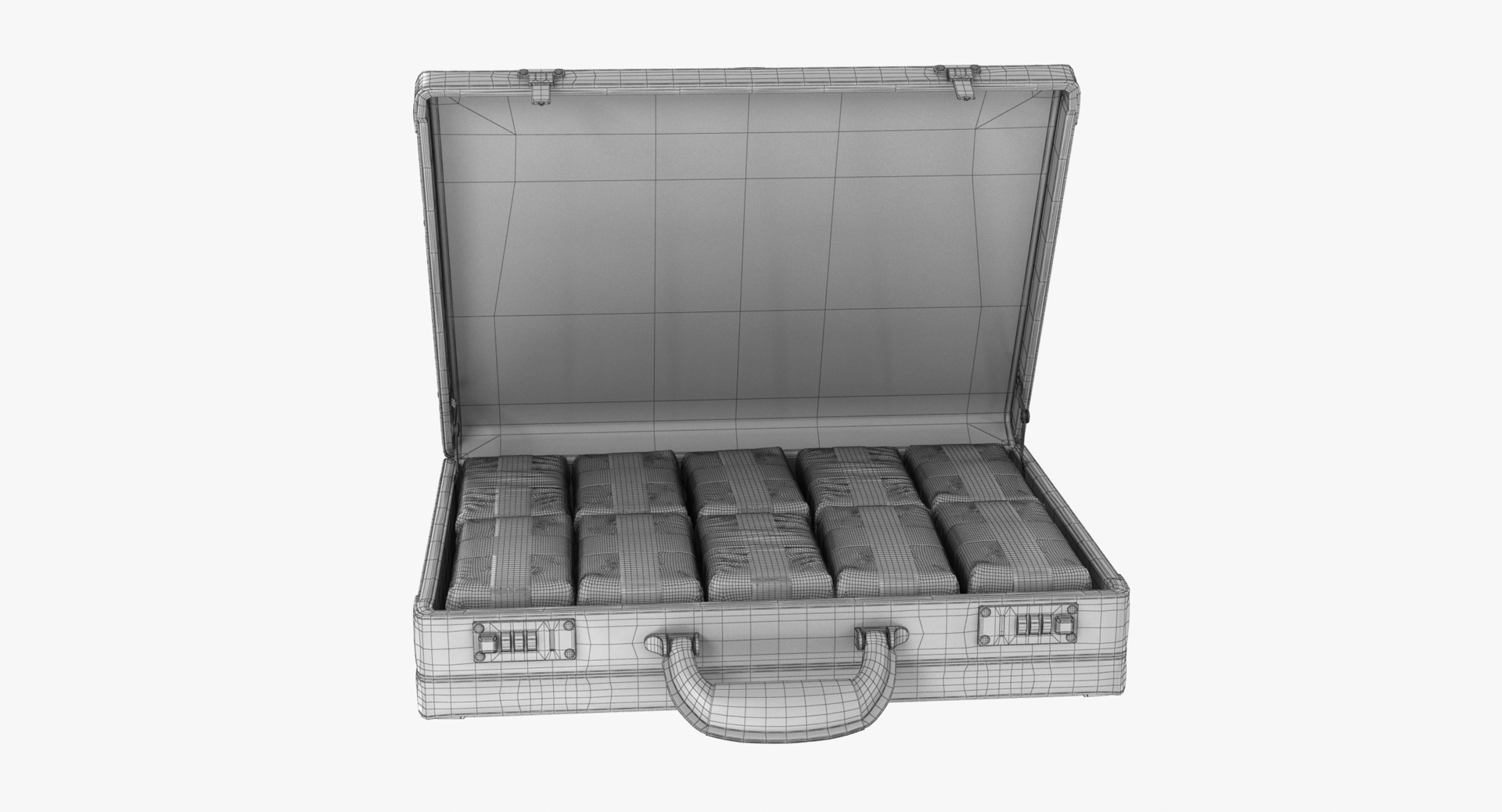 Briefcase Drugs 3D Model TurboSquid 1304145