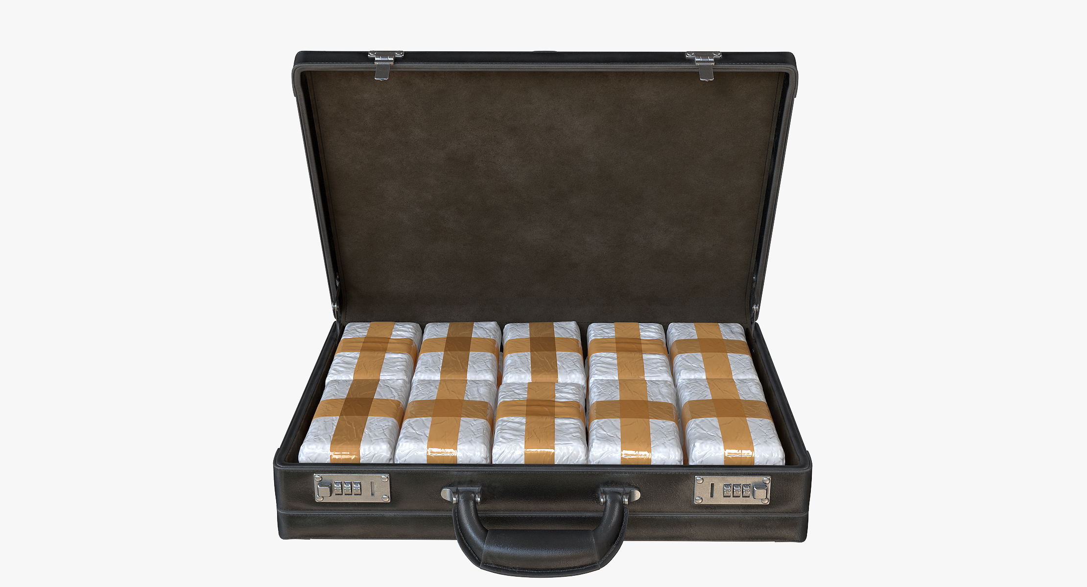 Briefcase drugs 3D model TurboSquid 1304145