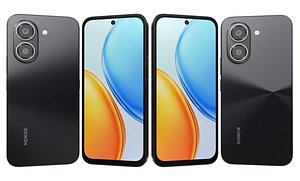 Honor X7e Black 3D model