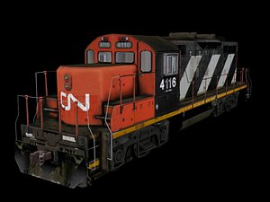 3d model canadian locomotive