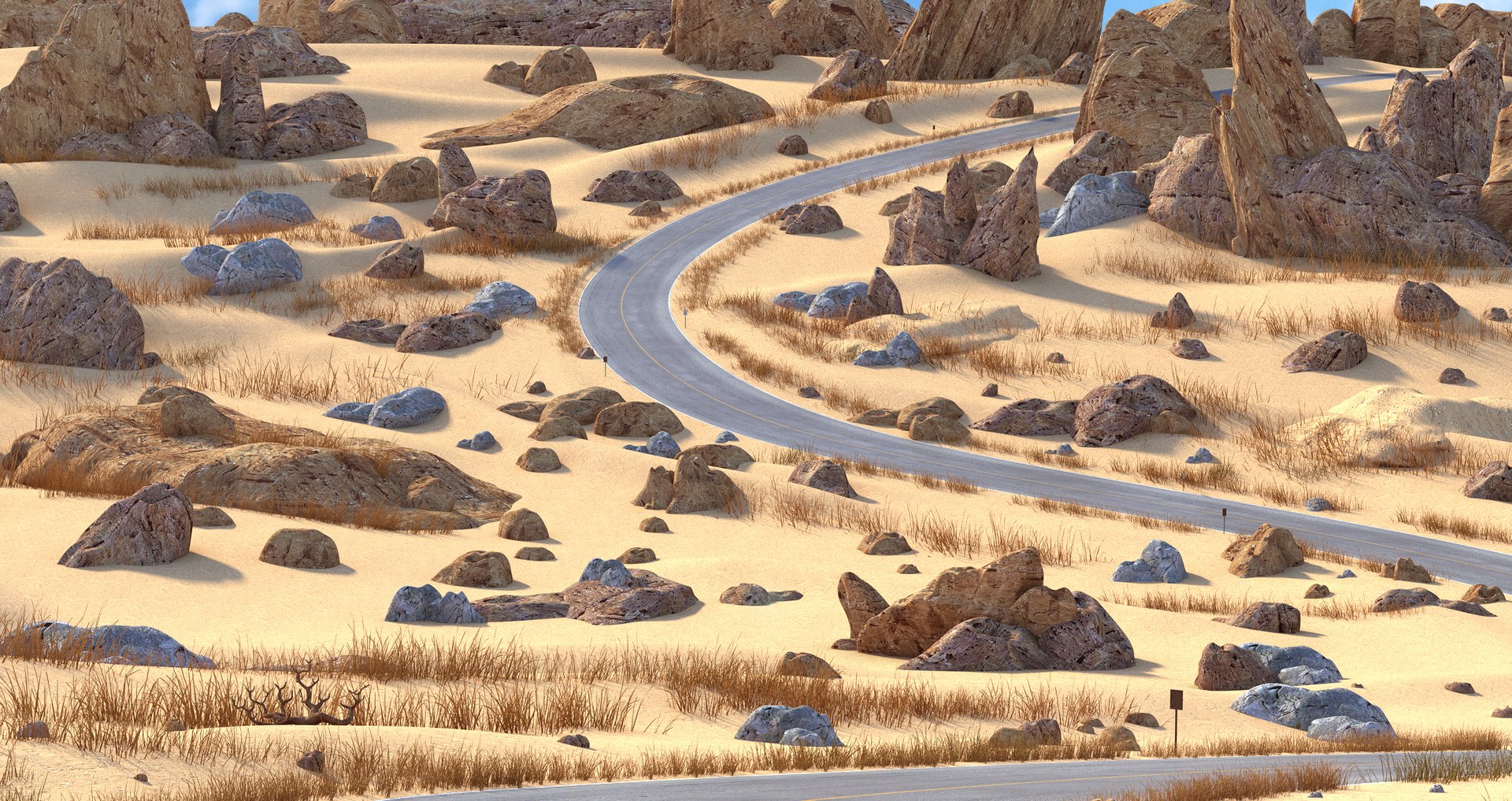 3D model desert road https://p.turbosquid.com/ts-thumb/4I/MAvZlK/8AkKz16x/desertroad6/jpg/1533536630/1920x1080/fit_q87/e84c33e6aaa87d6015faa0bafff6e2960d01ae40/desertroad6.jpg