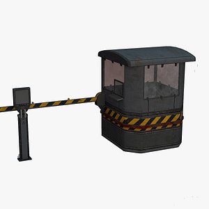 3D Parking Gate model