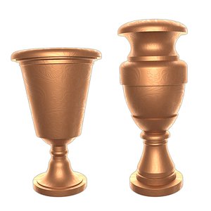 3D Vase Pot model