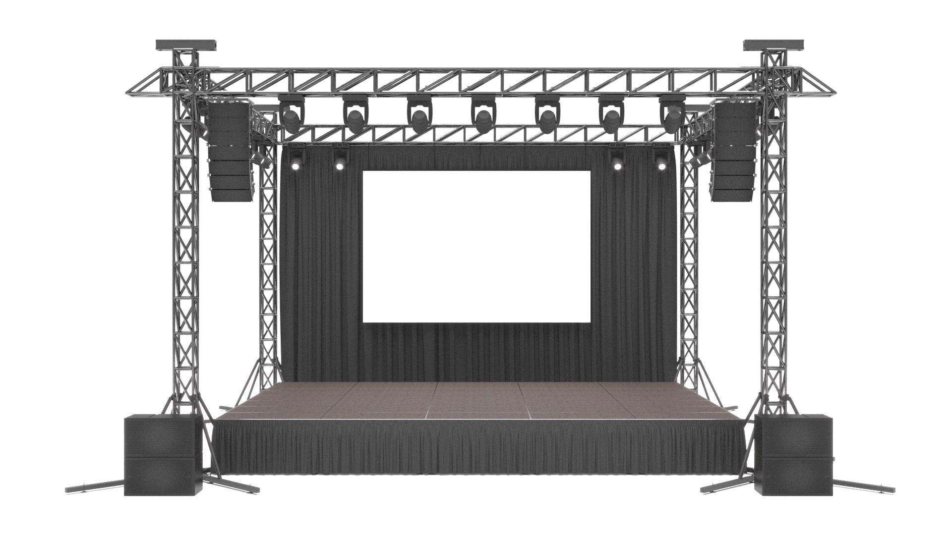 Concert Stage 3D - TurboSquid 2091319