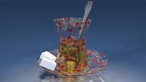 glass with a plate