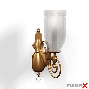 3d wall lamp model