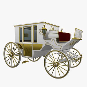 3D royal carriage