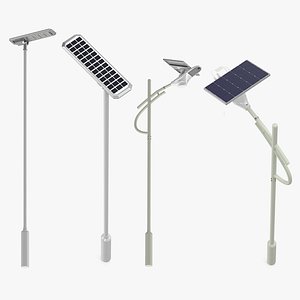 Solar Street Lights with Battery Collection