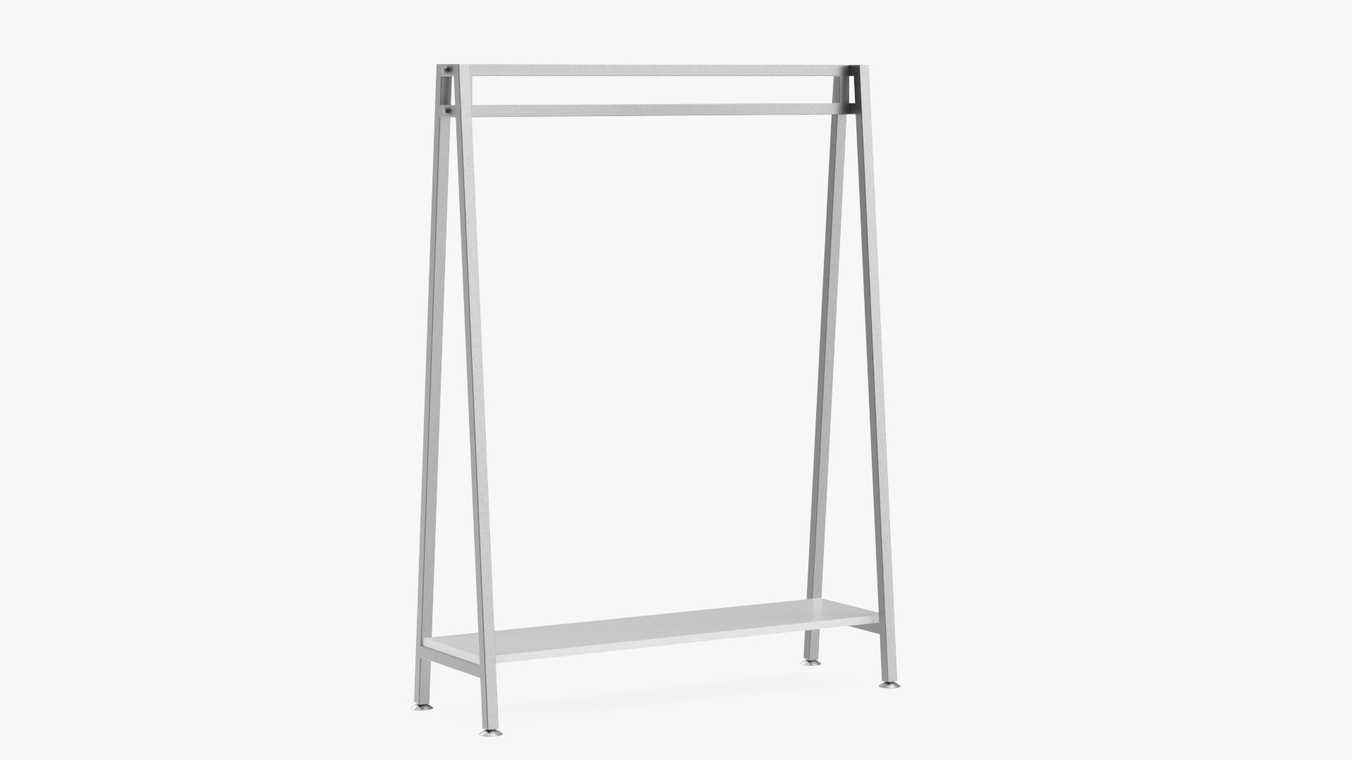 Silver Cloth Coat Rack Model - TurboSquid 2247556