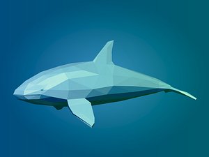 LowPoly killer whale