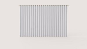 CURTAIN 140x220 CM LIGHT BEIGE SIENNA 3D