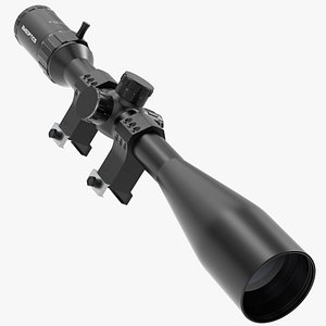 3D model rifle optic sight