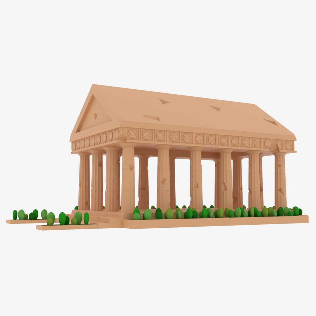 3D Greek Temple Parthenon Model - TurboSquid 1706152