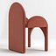 3D dining paddle table chair