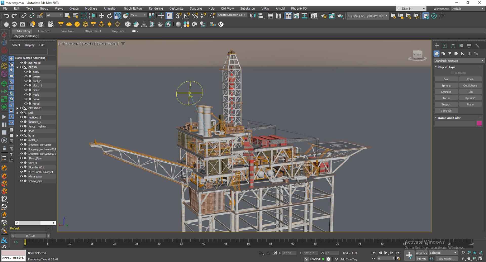 3D Oil Rig - TurboSquid 2186632