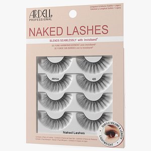 3D Naked Lashes False Eyelashes in Package model