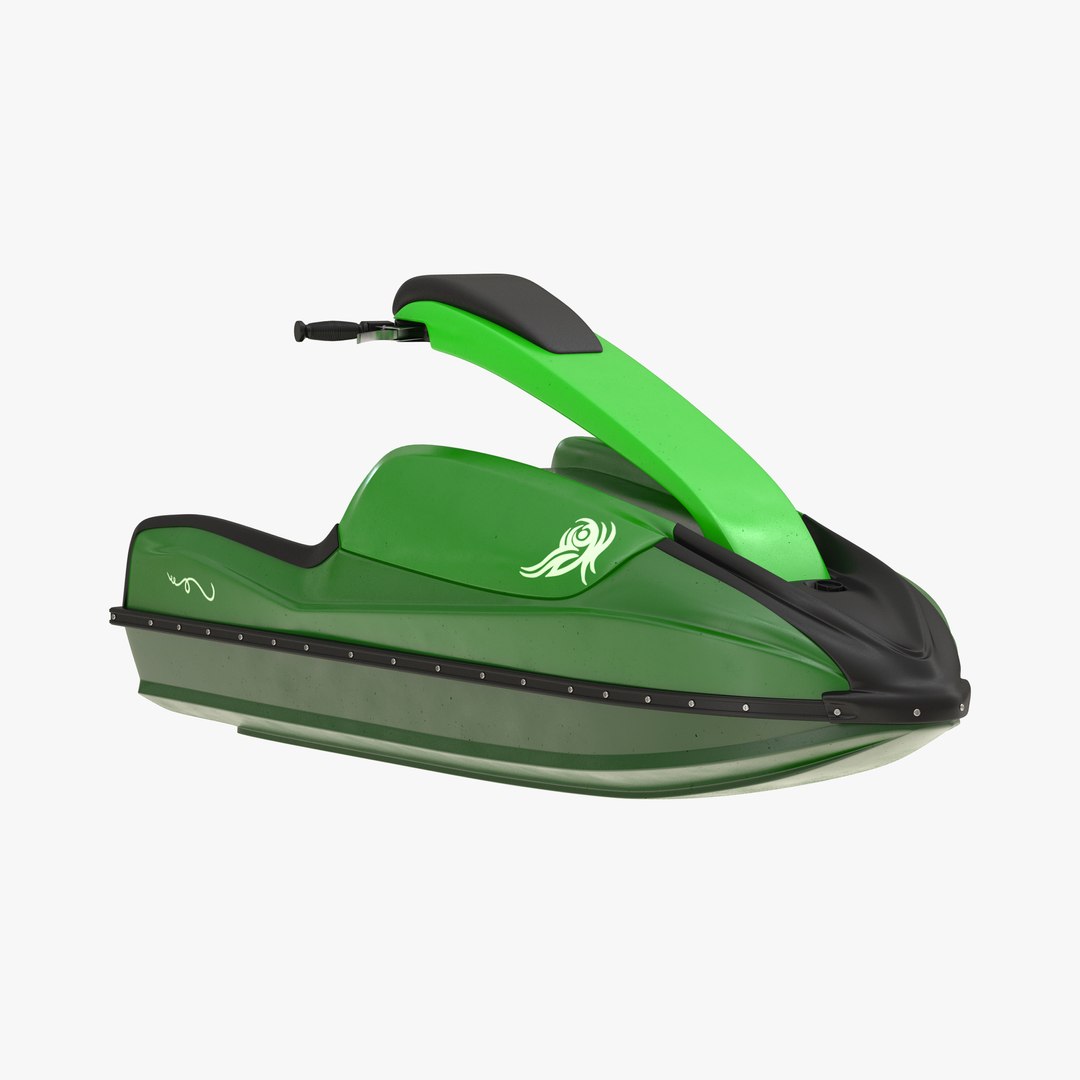 Sport Water Scooter Rigged Generic 2 3D Model 3D model preview