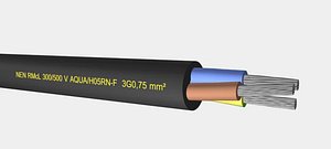 Rubber light cable H05RN-F RMcL 300-500 V 3x0.75mm2.max