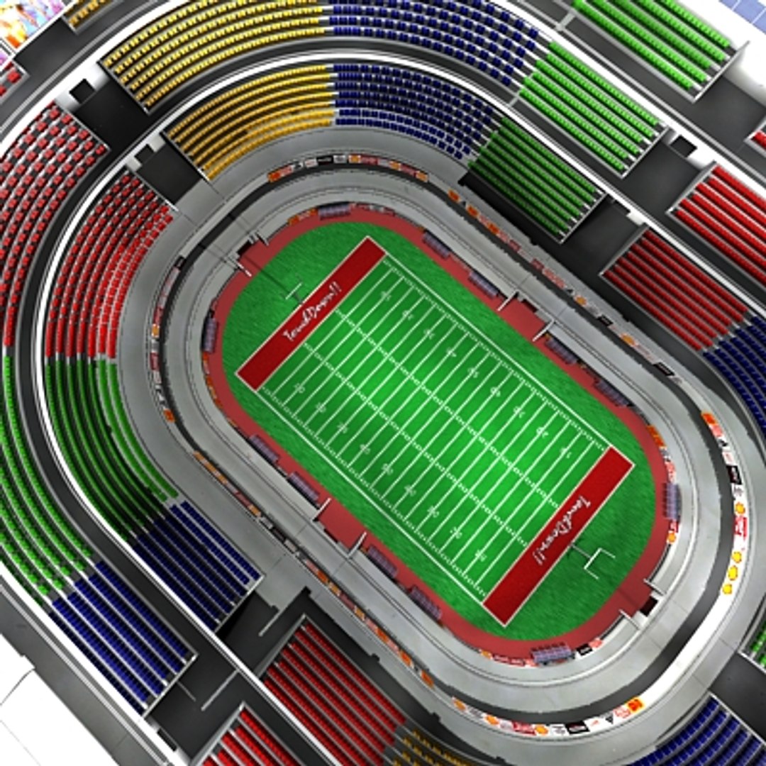 Football Stadium 3d Model