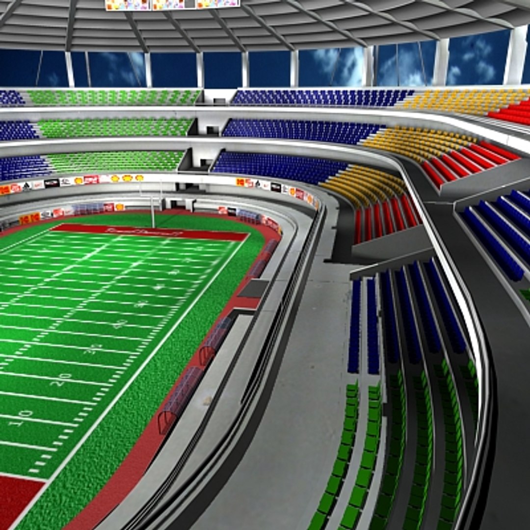 Football Stadium 3d Model