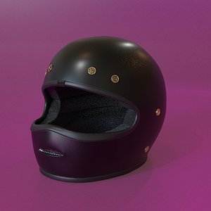 motorcycle helmet 3D model
