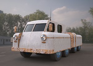 3D Chelyabinsk ATV Military Vehicle model