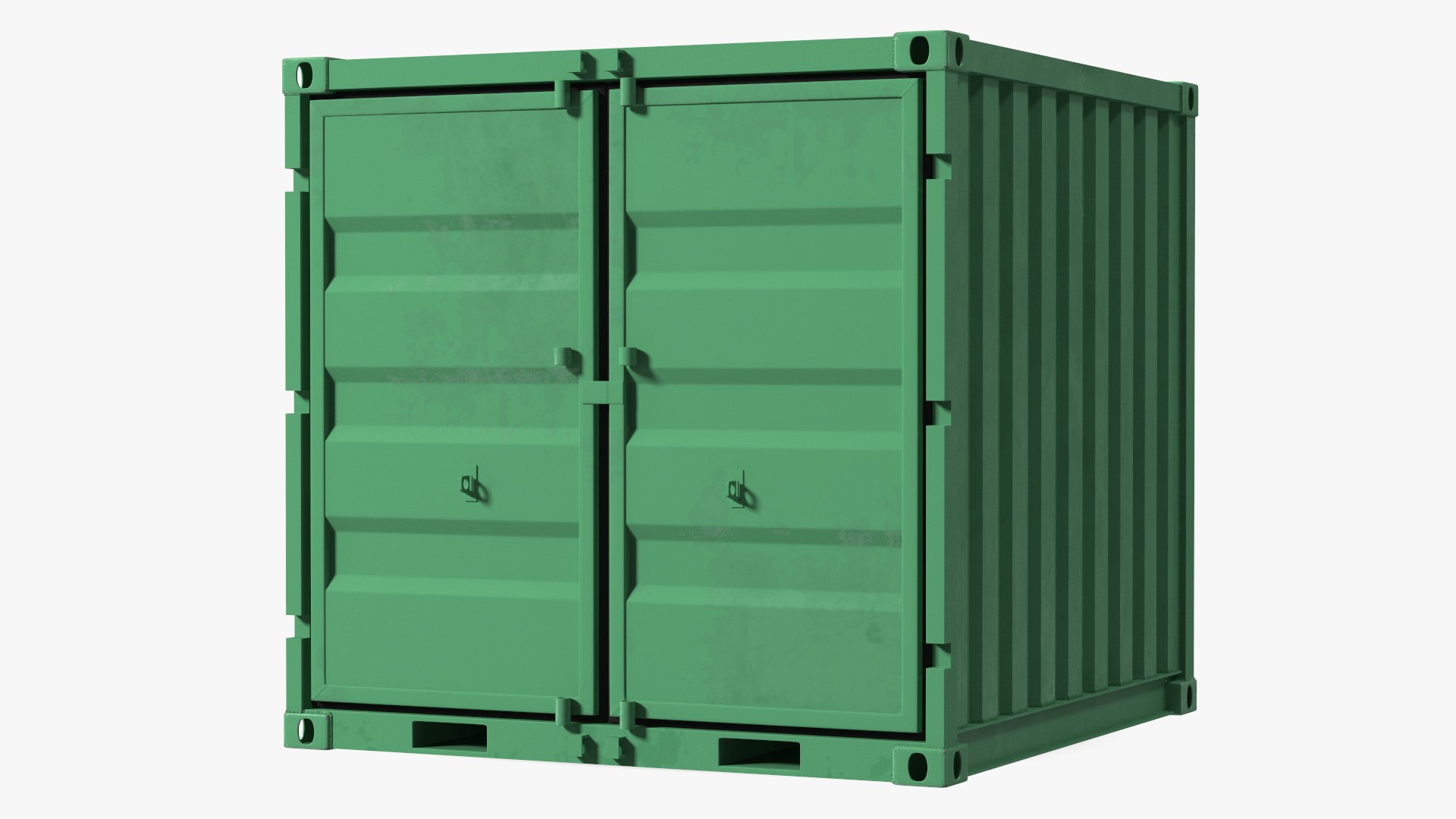Shipping Container 8ft 3D model preview