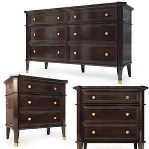 3D dresser mahongay mhliving nightstand model