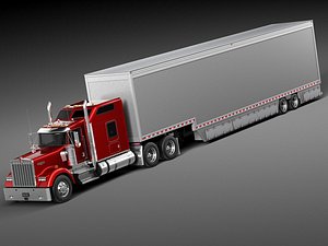 Kenworth W900 Sleeper Cab Trailer 2014