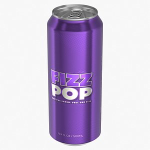 Standard Soda Can 500ml V2 3D model