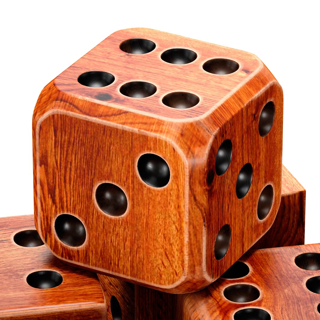 3D Dice cubes made of wood TurboSquid 2036880